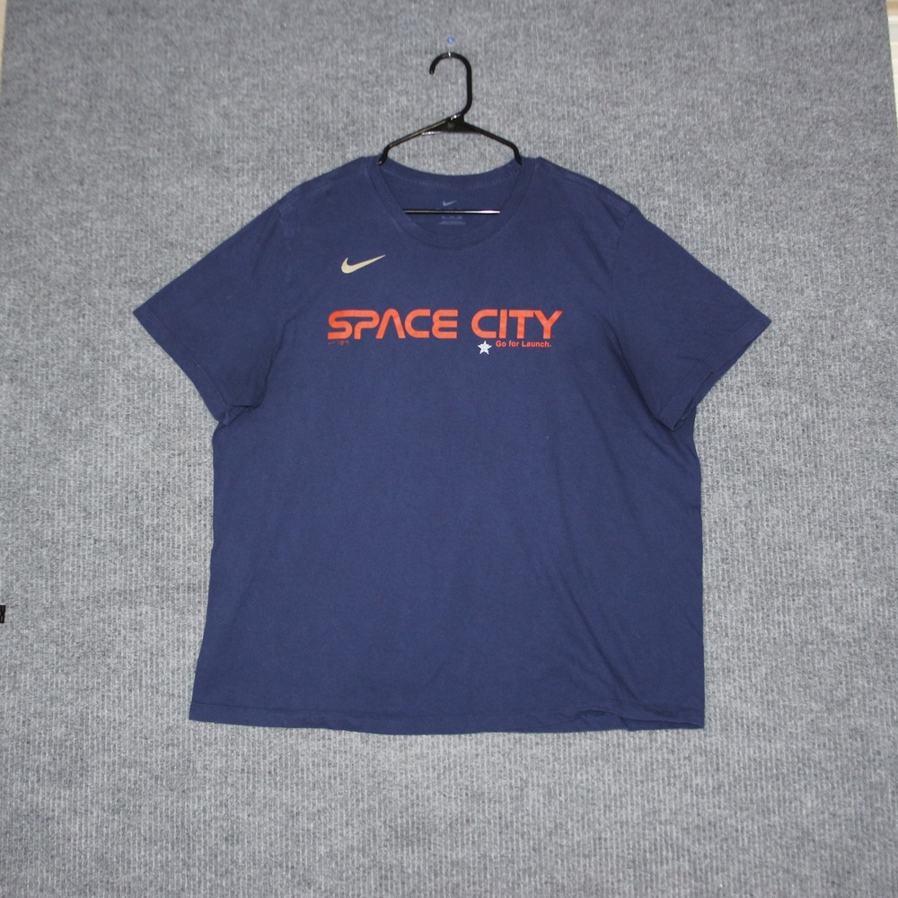 Nike Mens Space City Go For Launch T Shirt XXL Navy Blue Short Sleeve Tee